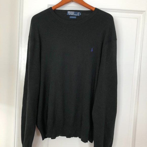 Polo by Ralph Lauren Men's Black Crewneck Sweater - Picture 1 of 6